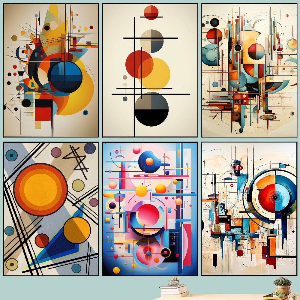 Photography Geometry - โปสเตอร์เรขาคณิตนามธรรมห้องนั่งเล่นบาร์คาเฟ่คุณภาพผ้าใบสไตล์วินเทจการ์ตูนภาพวาดศิลปะตกแต่งผนังบ้านภาพ