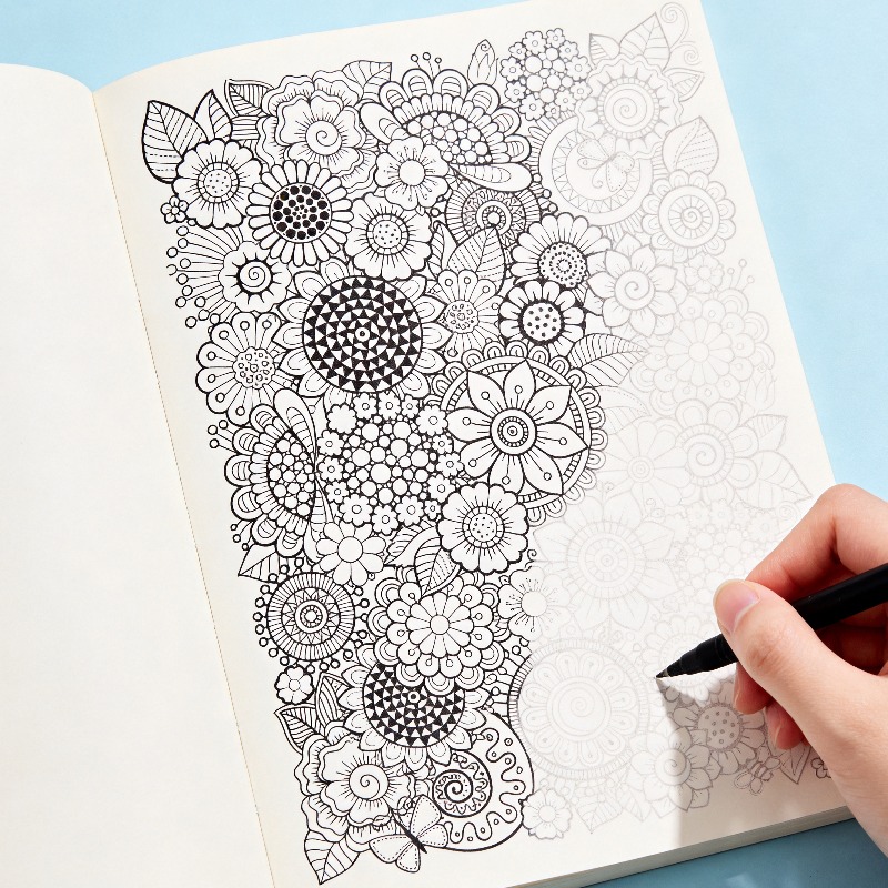 หนังสือระบายสีลายเส้นวาดมือสำห - Photography Book บทวิจารณ์และราคา