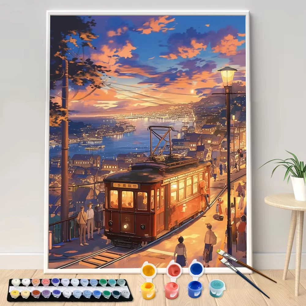 ชุดระบายสีตามตัวเลข DIY ลายรถร - Photography Design บทวิจารณ์และราคา